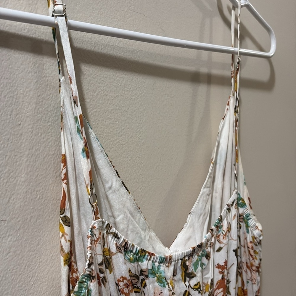 Petal & Pup Floral Maxi Dress - size 8 - spaghetti straps - hi/low hem - Picture 7 of 8